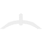 Ekena Millwork Archdale Architectural Grade PVC Gable Bracket, 72"W x 27"H x 2"D x 6"F, 9/12 Pitch GBP072X27X0206ARC00 - alternate 5